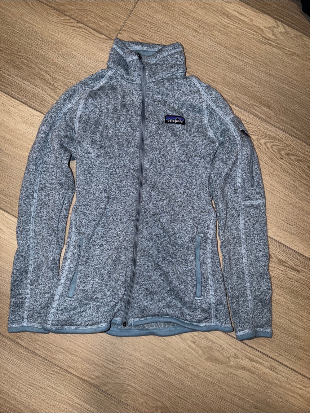 Patagonia Women's Light Blue Full-Zip Better Sweater Jacket
